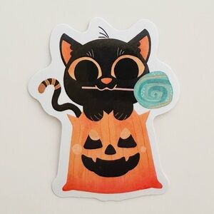 10/$10 Cute Halloween Cat Sticker